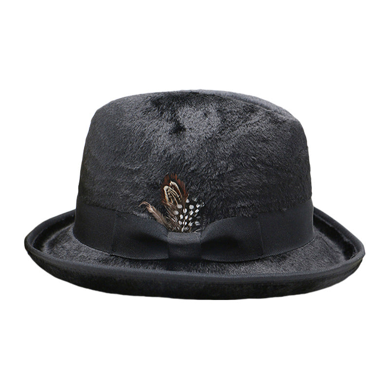 Trendy Retro Wool Felt Fedora Hat for Men and Women