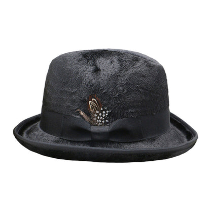 Trendy Retro Wool Felt Fedora Hat for Men and Women
