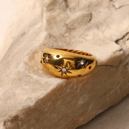 Vintage Star Diamond Ring