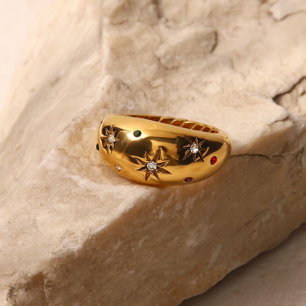 Vintage Star Diamond Ring