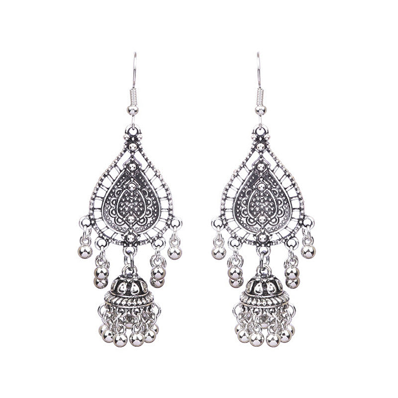 Fashionable Bohemian Long Earrings with Geometric Design