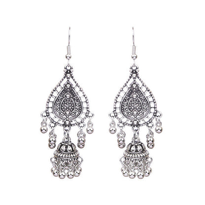 Fashionable Bohemian Long Earrings with Geometric Design