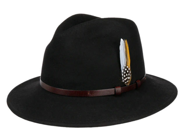 Classic Wool Fedora Hat Stylish Autumn/Winter Hat