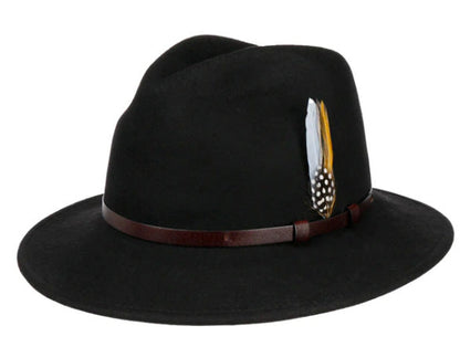 Classic Wool Fedora Hat Stylish Autumn/Winter Hat