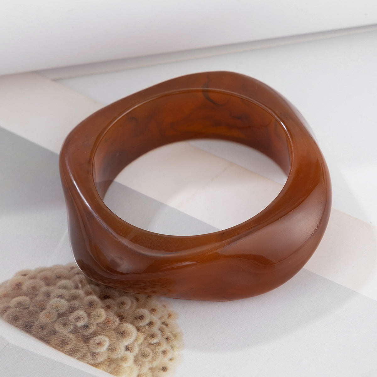 Geometric Acrylic Bangle Bracelet Trendy Ins Style For Women