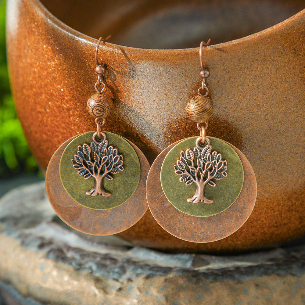 Ethnic Style Alloy Water Drop Earrings for Women