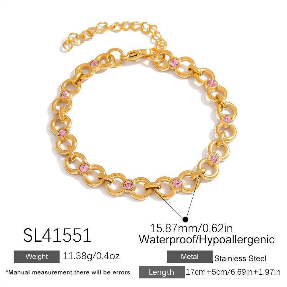 Stylish Bow Knot Stainless Steel Bracelet for Women