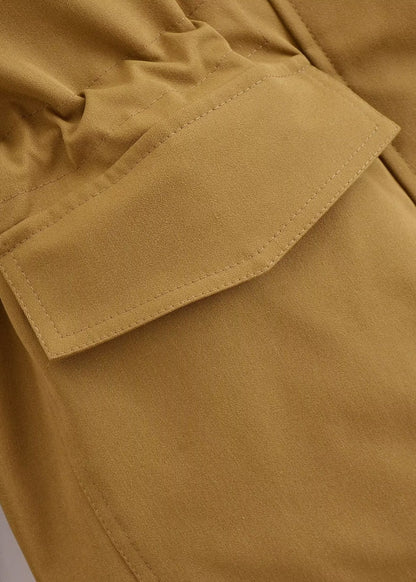 High Collar Cargo Jacket Durable Lightweight Fabric