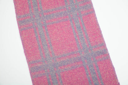 Vintage Jacquard Plaid Triangle Soft Scarf