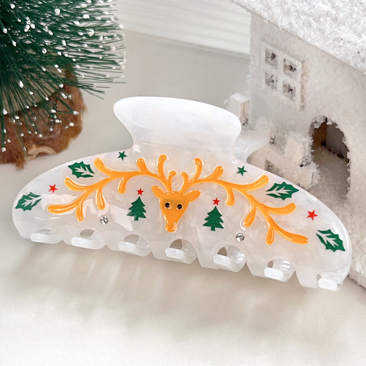 Creative Cartoon Christmas Cap Hair Claw