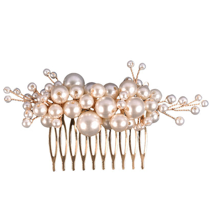 Handcrafted Pearl Wedding Hair Comb Side Comb Bridal Accessories