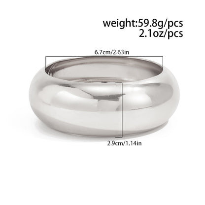 Trendy Clear Acrylic Wide Cuff Bracelet Irregular Geometric Design