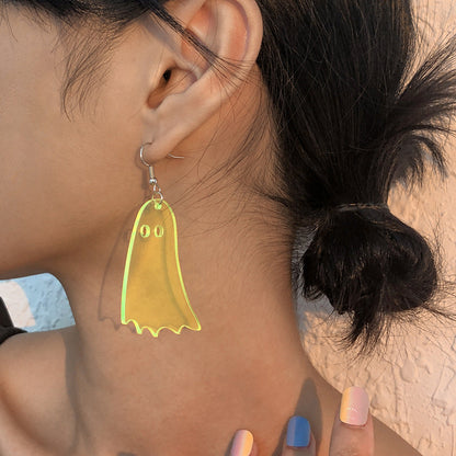 New Spider Earrings Halloween Exaggerated Diablo European And American Earrings Personality Funny Design Sense Earrings