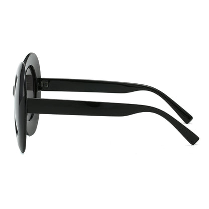 Oversized Oval Sunglasses Stylish Hip-Hop Alien Shades