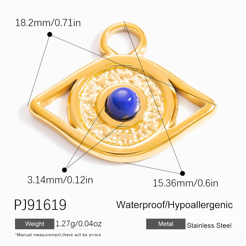 Natural Stone DIY Jewelry Accessories Stainless Steel 18K Gold Necklace Bracelet