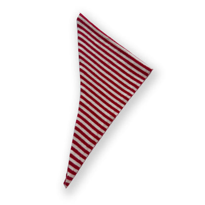 Striped Wool Triangle Scarf for Women - Soft and Cozy