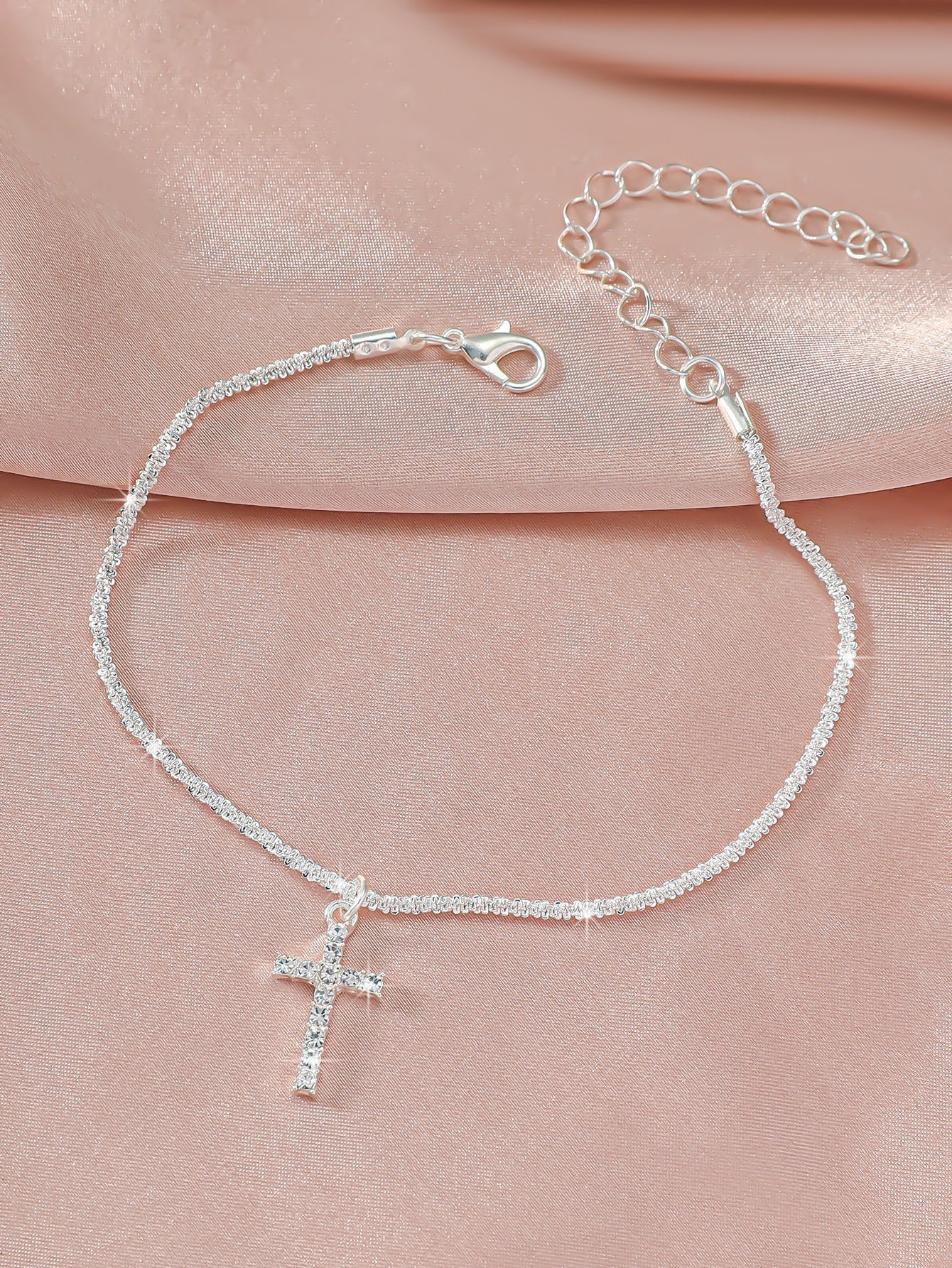 Simple Glitter Double Anklet