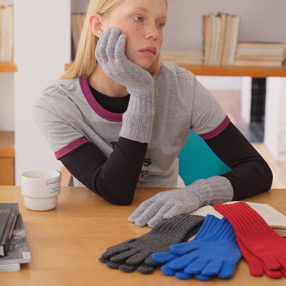 100% Pure Wool Touchscreen Fingerless Gloves for Women