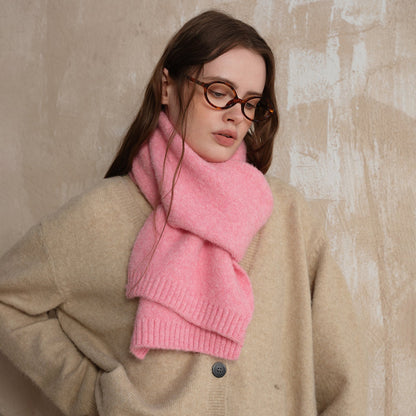 Solid Color Simple Soft Sweet Knit Scarves