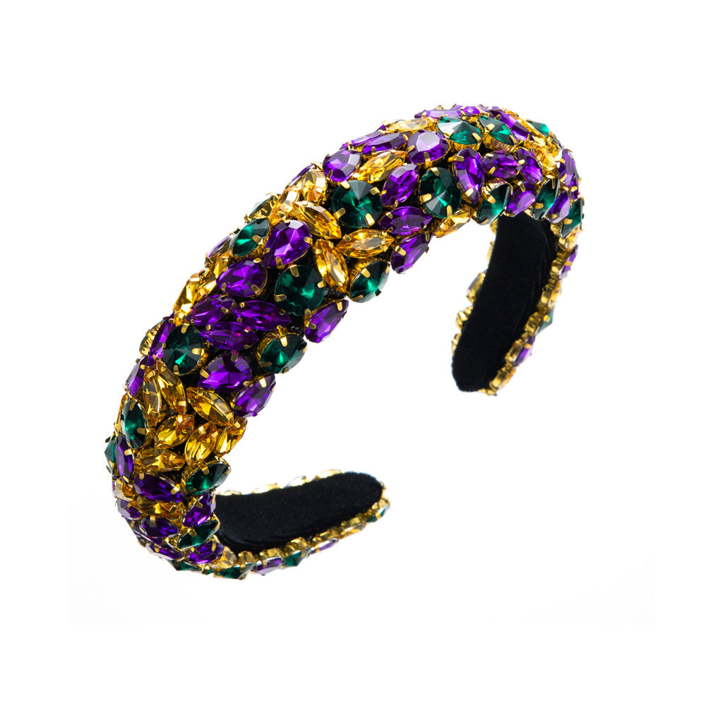 Women's Rhinestone Baroque Headband Festival Hair Accessory