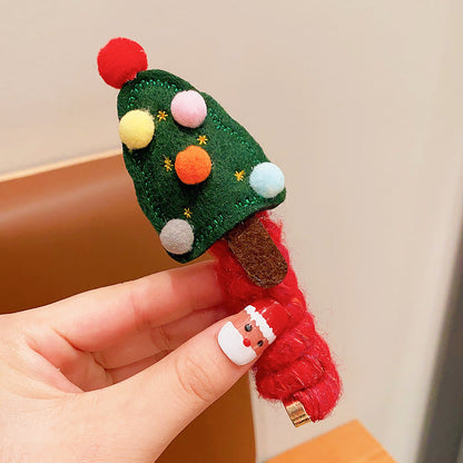 Cute Reindeer Christmas Ponytail Holder Hair Tie