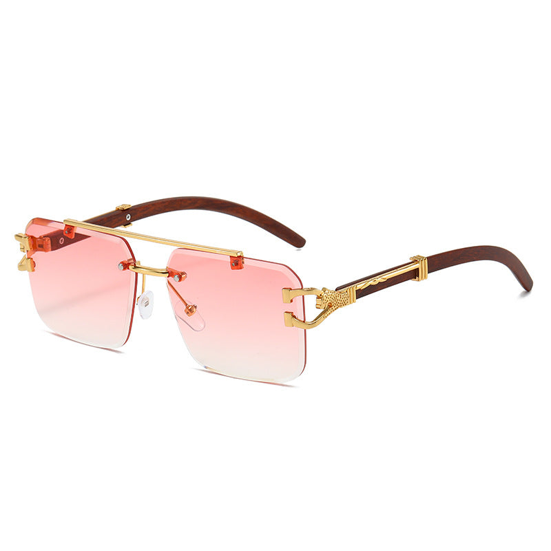 Trendy Square Unframed Sunglasses for Men and Women