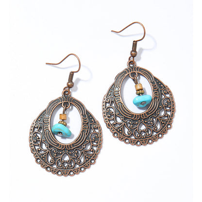 Bohemian Retro Tassel Earrings Vintage Style Travel Accessories