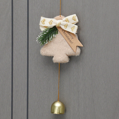 Christmas Tree Jingle Bell Bow Door Decoration