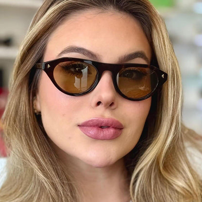 Fashion Oval Frame Sunglasses for Outdoor Activities