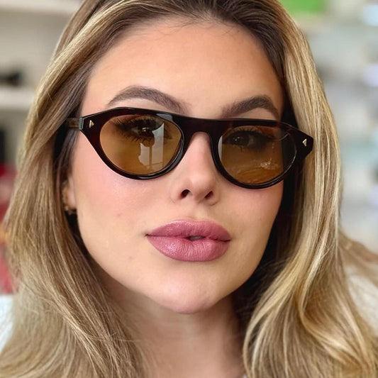Fashion Oval Frame Sunglasses for Outdoor Activities