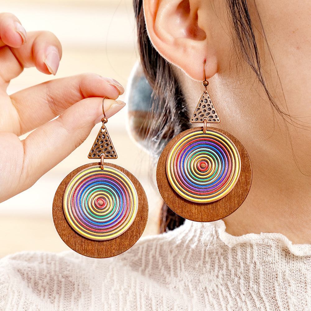 Geometric Statement Earrings Trendy Fashion Accessories