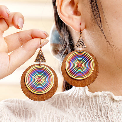 Geometric Statement Earrings Trendy Fashion Accessories