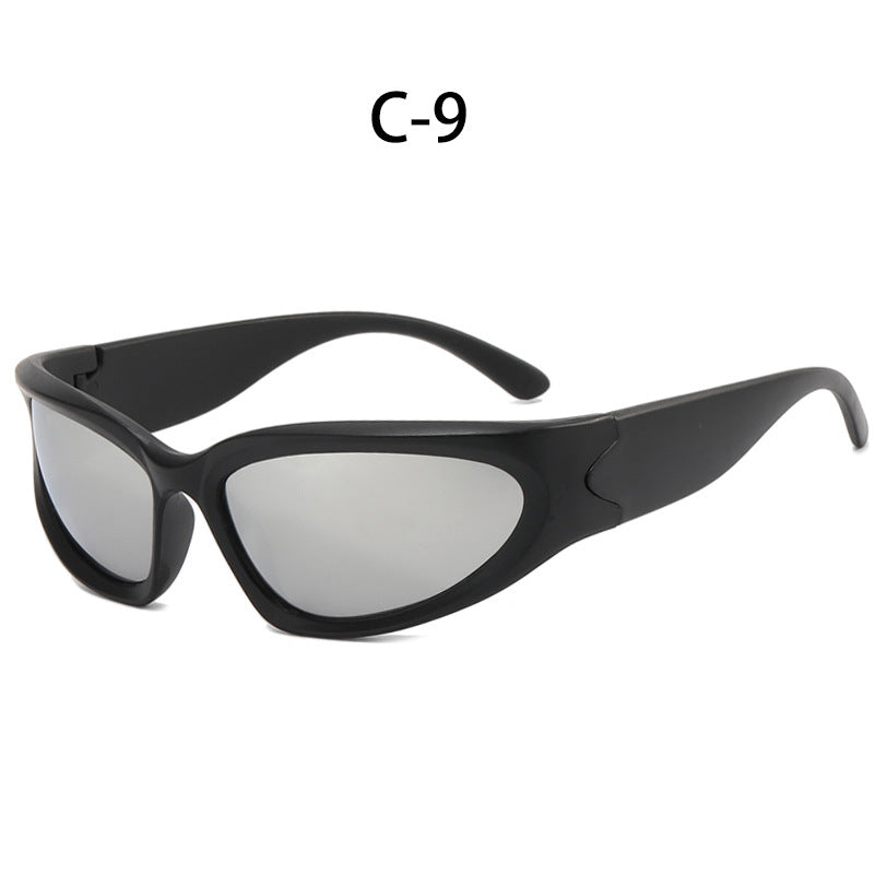 Trendy Y2K Oval Frame Sunglasses with UV400 Protection