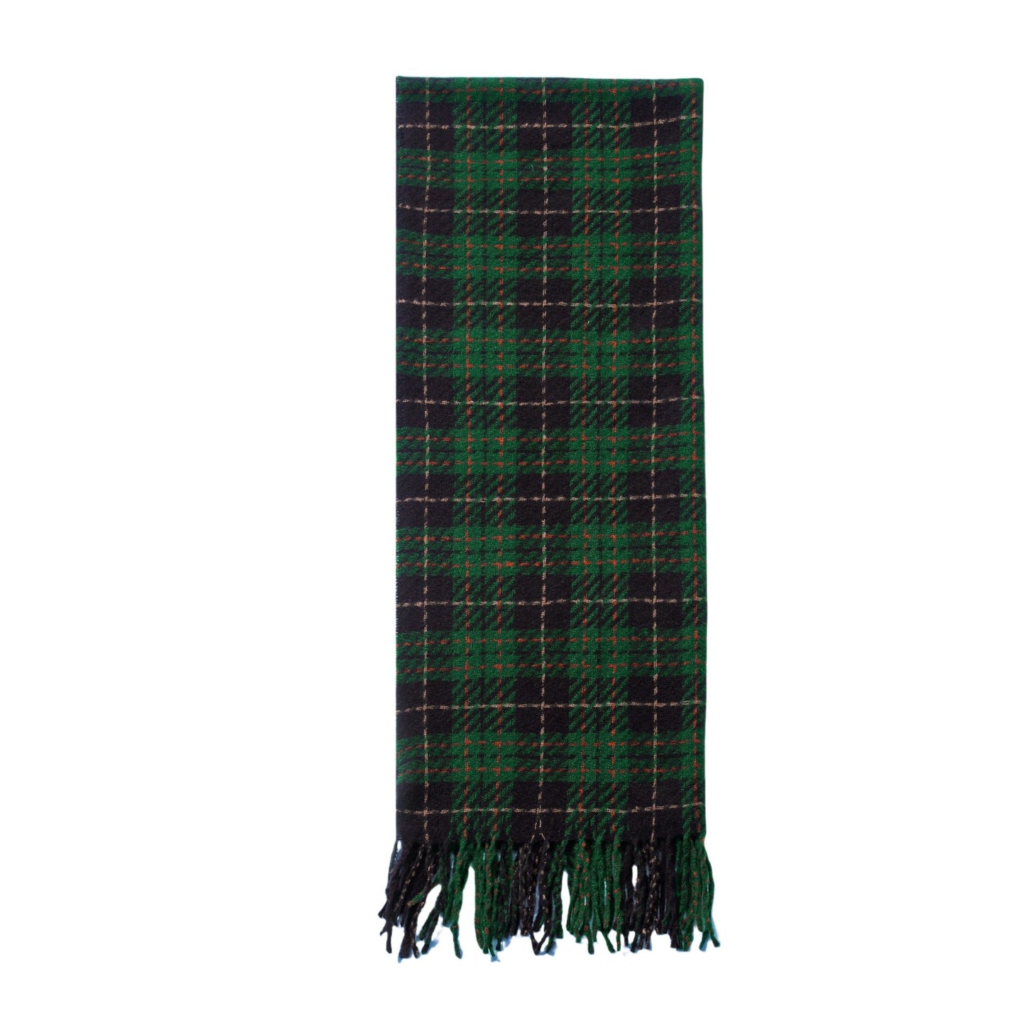 Winter Classic Plaid Tassel Cozy Scarf