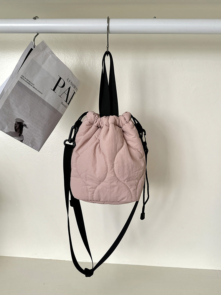 Casual Solid Color Minimalist Bucket Bag