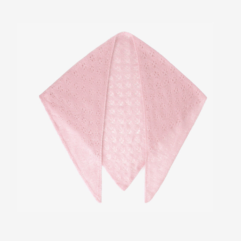 100% Pure Wool Triangular Scarf Women's Knit Winter Scarf