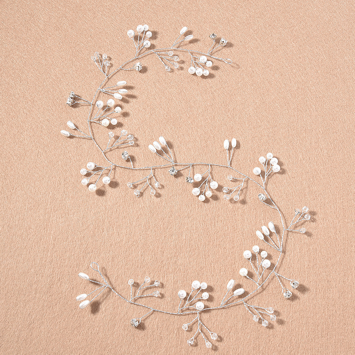Handcrafted Pearl Headband Bridal Wedding Accessory