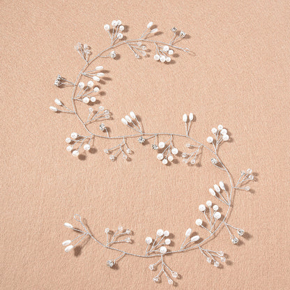 Handcrafted Pearl Headband Bridal Wedding Accessory