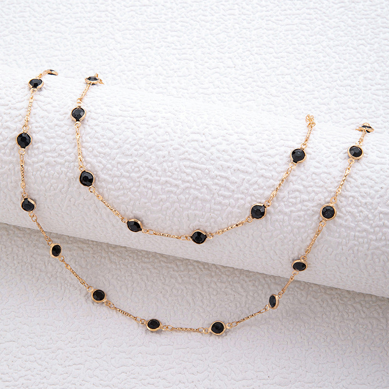 Trendy Green Cubic Zirconia Choker Necklace For Women