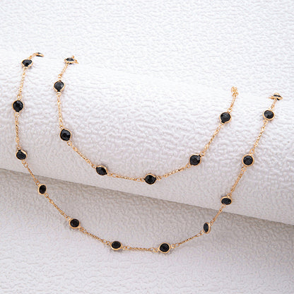 Trendy Green Cubic Zirconia Choker Necklace For Women