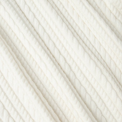 Twisted Knit Sweater Pants Set Casual Women's Outfit
