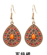 Exaggerated Bohemian Long Dangle Earrings Geometric Alloy Teardrop Tassel Earrings