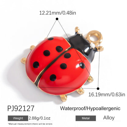 Heart-Shaped Stainless Steel 18K Gold Necklace Pendant DIY Jewelry