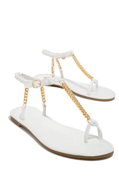 Breathable Large Size Clip Finger Chain Viscose Sandals Sandals Casual Everyday Women'S Shoes Roman Shoes