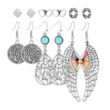 Bohemian Vintage Hollow Circle Earrings for Women
