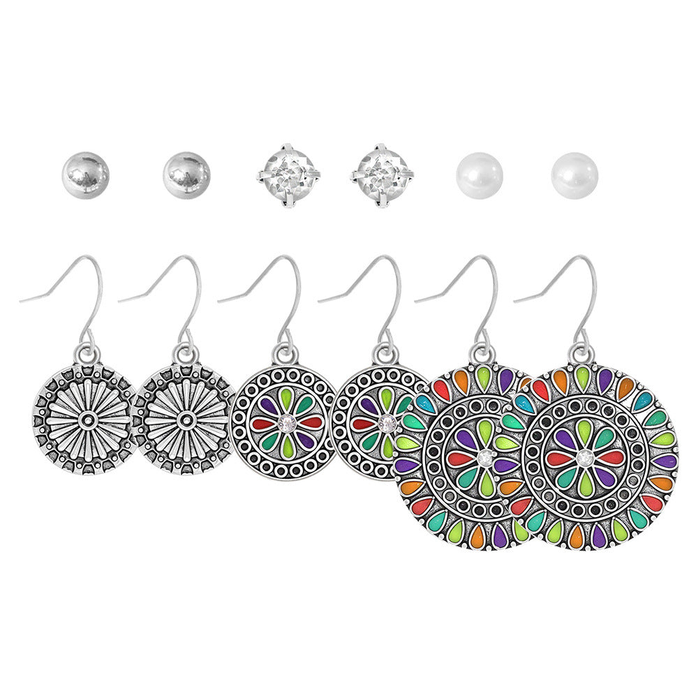 Bohemian Vintage Hollow Circle Earrings for Women