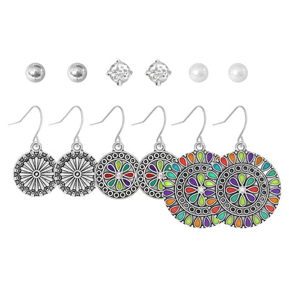 Bohemian Vintage Hollow Circle Earrings for Women