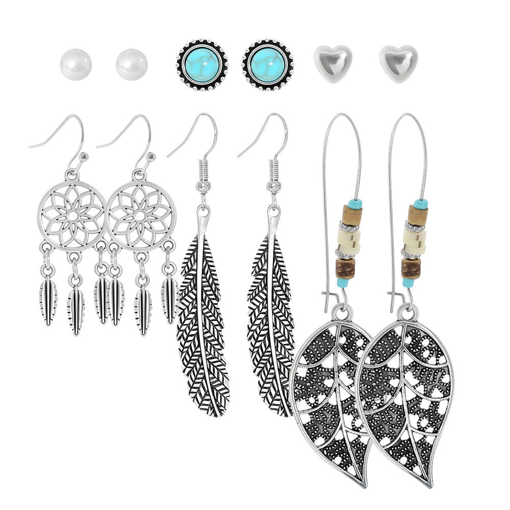 Bohemian Vintage Hollow Circle Earrings for Women