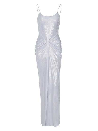 Sexy Elegant Women's Fashion Long Maxi Dress with Twist Design