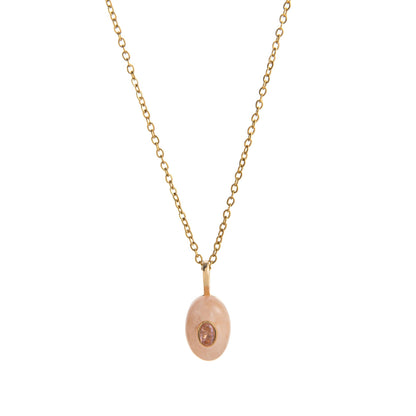 Trendy Rhinestone Waterdrop Pendant Chain Necklace